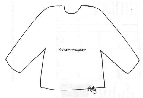 Free Printable Sweater Template